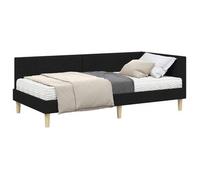 Estructura De Cama Esquina Con Colchón Otro 2 Pcs Verde Tela Vidaxl