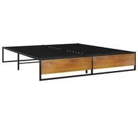 Estructura de cama negra de metal, 200x200 cm (vidaXL)