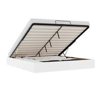 Estructura De Cama Otomana Sin Colchón Blanco 200x200cm Vidaxl