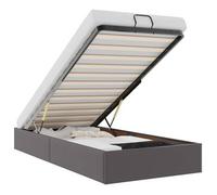 Estructura De Cama Otomana Sin Colchón Gris 90x190 Cm Vidaxl