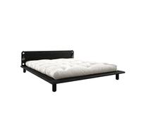 Estructura de Cama P on 2 Lámparas 140x200 102 Negro