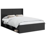 Estructura de cama vidaXL con espacio de almacenamiento y cabecero, color , 120 x 200 cm