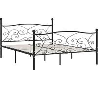 Estructura de cama vidaXL, con somier de láminas, color , metal, 180 x 200 cm