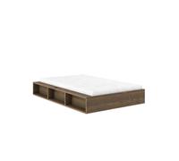 Estructura de Cama Ziggy 120x200 Marrón Algarrobo