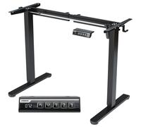 Estructura de escritorio AREBOS, eléctrica, con ajuste de altura, motor individual, capacidad de 70 kg, altura ajustable de 70,5 a 116,5 cm, pantalla LCD, memoria, protección contra colisiones, color 