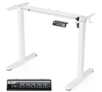 Estructura de escritorio AREBOS, eléctrica, con ajuste de altura, motor individual, capacidad de 70 kg, rango de altura de 70,5 a 116,5 cm, pantalla LCD, memoria, protección contra colisiones, color b