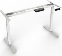 Estructura de escritorio MCombo, eléctrica, con ajuste de altura, para mesas de pie y de sentado, color blanco