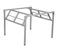 Estructura de mesa o escritorio plegable NY-A024, para oficina, hotel, restaurante, dimensiones 76x76x72,5 cm, gris