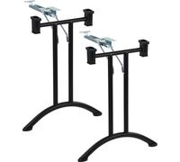 Estructura de mesa o escritorio plegable SC-922, para oficina, hotel, restaurante, ancho 59 cm, altura 72,5 cm,