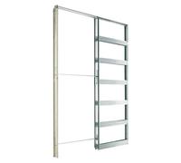 Estructura de puerta corredera para pared de placa de yeso laminado (70 x 202 cm, Acero)