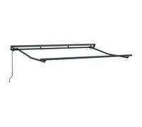 vidaXL Marco manual para toldo, ajustable, color antracita, 3 x 2 metros, acero
