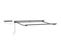 Estructura De Toldo Retráctil Eléctrico Antracita 3 X 2 M Acero Vidaxl