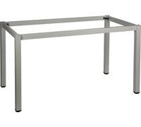 Estructura metálica NY-A057/K, patas cuadradas con sección transversal de 5x5 cm, dimensiones 196x76x72,5 cm, color gris