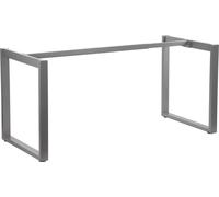 Estructura metálica para escritorio o mesa NY-131A, longitud y patas ajustables, dimensiones 120-180x70x72,5 cm, gris