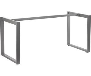 Estructura metálica para escritorio o mesa NY-131A, longitud y patas ajustables, dimensiones 120-180x80x72,5 cm, gris