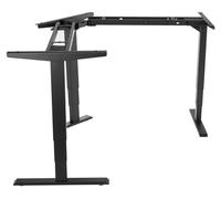 Estructura para escritorio de pie con triple motor, patas de esquina eléctricas para mesa con 3 patas, altura ajustable de 60 a 125 cm, 4 ajustes de altura con memoria. Elevador de escritorio para alt