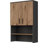 Estructura para mueble de lavadora Vicco Irma Antracita/Roble dorado 68 x 103.5 cm con 2 puertas, Model 54783