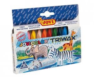 ESTUCHE 12 CERAS COLOR TRIWAX COLORES SURTIDOS JOVI 973/12