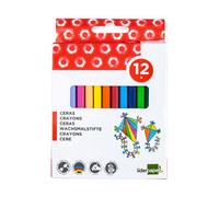 Lapices cera liderpapel caja de 12 unidades colores surtidos - BD25