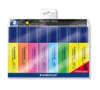 Estuche 3+2 marcadores fluorescentes textsurfer classic 1-5mm. surtidos staedtler 364 a wp8