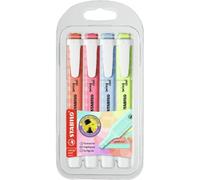 Estuche 4 marcadores fluorescentes stabilo