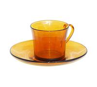 Estuche 6 tazas 18 on plato Vermeil