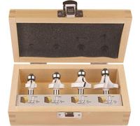 Estuche con 4 fresas tipo "cola de rata" de 8 mm, marca MAKITA, modelo D-53534