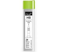 Pica Marker Estuche de 24 minas de grafito Fine Dry 0,9 HB Verde