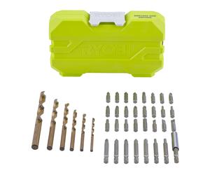Estuche de 38 piezas de perforación y atornillado