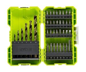 Estuche de 38 Puntas para Perforación y Atornillar Ryobi RAK38SDD