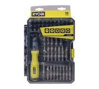 Ryobi Estuche de 59 Puntas para Atornillar RAK59SD – Incluye Destornillador