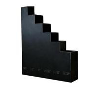 Estuche de almacenamiento resistente para montaje en pared con 6 bolsillos | Caja de soporte para bridas de cables para el hogar, tablero de clavijas, garaje, cobertizo, cuarto de servicio, sótano