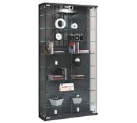 Estuche de cristal colgante | Vidrio de vitrina con vidrio de seguridad ESG | Dimensiones aprox. H. 114 x W. 59 x D. 17 cm | Vidrio colgante del gabinete de exhibición | Moderno y ahorro de espacio |