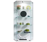 Estuche de cristal colgante | Vidrio de vitrina con vidrio de seguridad ESG | Dimensiones aprox. H. 114 x W. 83 x D. 17 cm | Vidrio colgante del gabinete de exhibición | Moderno y ahorro de espacio |