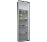 Estuche de cristal colgante | Vidrio de vitrina con vidrio de seguridad ESG | Dimensiones aprox. H. 115 x W. 33 x D. 18 cm| Vidrio colgante del gabinete de exhibición | Moderno y ahorro de espacio | G