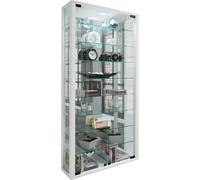 Estuche de cristal colgante | Vidrio de vitrina con vidrio de seguridad ESG | Dimensiones aprox. H. 115 xx W. 59 x D. 18 cm| Vidrio colgante del gabinete de exhibición | Moderno y ahorro de espacio |