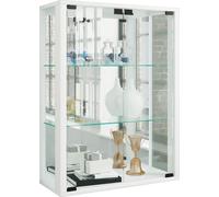Estuche de cristal colgante | Vidrio de vitrina con vidrio de seguridad ESG | Dimensiones aprox. H. 80 x W. 60 x D. 25 cm | Vidrio colgante del gabinete de exhibición | Moderno y ahorro de espacio | G