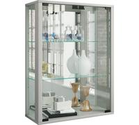 Estuche de cristal colgante | Vidrio de vitrina con vidrio de seguridad ESG | Dimensiones aprox. H. 80 x W. 60 x D. 25 cm | Vidrio colgante del gabinete de exhibición | Moderno y ahorro de espacio | G