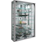 Estuche de cristal colgante | Vidrio de vitrina con vidrio de seguridad ESG | Dimensiones aprox... H. 91 x W. 59 x D. 18 cm| Vidrio de vitrina colgante | Moderno y ahorro de espacio | Vidrio de vitrin