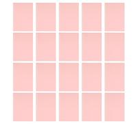 Estuche de encuadernación de presentación de plástico PP flexible de 20 hojas A5 con 20 agujeros (Pink)