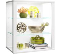 Estuche de exhibición colgante / vitrina sin frentes de vidrio / Dimensiones aprox. H. 60 x W. 52 x D. 35 cm / Gabinete de exhibición colgante / Moderno y ahorrador de espacio / Gabinete de exhibición