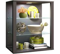 Estuche de exhibición colgante / vitrina sin frentes de vidrio / Dimensiones aprox. H. 60 x W. 52 x D. 35 cm / Gabinete de exhibición colgante / Moderno y ahorrador de espacio / Gabinete de exhibición