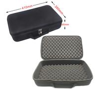 Estuche de herramientas de 41x26x9,5 cm, bolsas de almacenamiento de espuma DIY, bolsa de Hardware eléctrico impermeable para Kit de herramientas de taladro, organizador de caja de carrete de pesca No