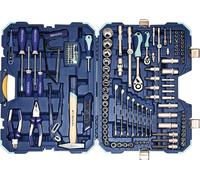 Estuche de herramientas manuales y llaves de vaso de 131 piezas, marca TECWERK