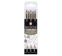 Sakura Estuche rotuladores Pigma Micron – 3 unidades (0,3/0,4/0,5 mm) tinta negra permanente