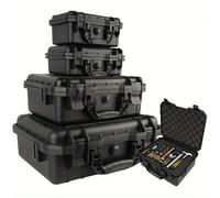 Estuche de transporte duro impermeable, estuche de herramientas con esponja precortada, caja de almacenamiento, Protector de seguridad, organizador, caja de herramientas, 1 ud. 216x165x95mm