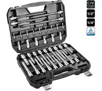 Estuche de vasos y puntas especiales de 1/2" - 1/4" NEO TOOLS 08-710, 38 piezas