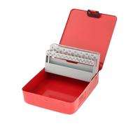 Estuche para Brocas Helicoidales, Organizador Dispensador de Brocas, Metal, Caja de Almacenamiento Vacía para índice de Brocas, Accesorio Profesional- 41 Ranuras