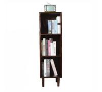 Estuche para CD Almacenamiento de álbumes discos vinilo 3 niveles, caja libros pie madera maciza Gabinete almacenamiento CD con patas, for sala estar, dormitorio, oficina Soporte para discos