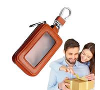 Estuche para llaves de coche - Cubierta para llaves - Extracto creativo portátil Linda para llave de coche con gran capacidad, portátil linda para llaves, de cuero, M